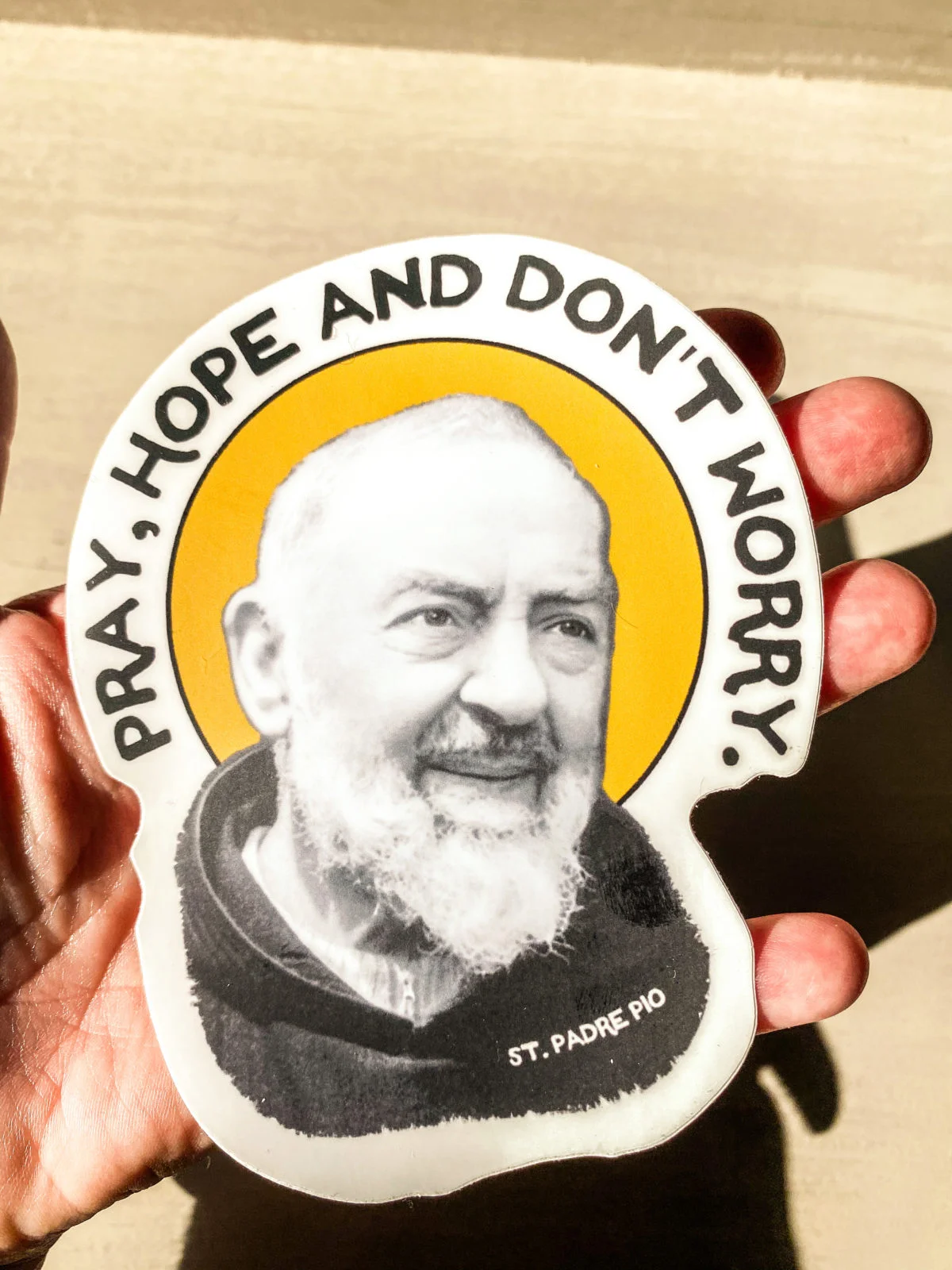 Saint Padre Pio Car Decal