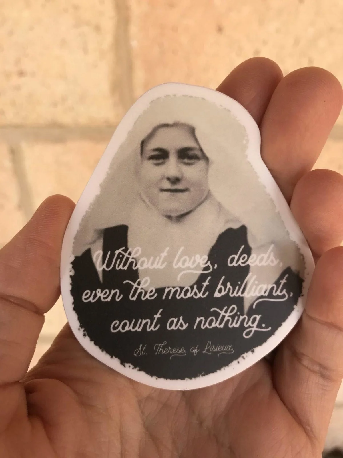 St. Therese of Lisieux Catholic Decal/Sticker - Image 2