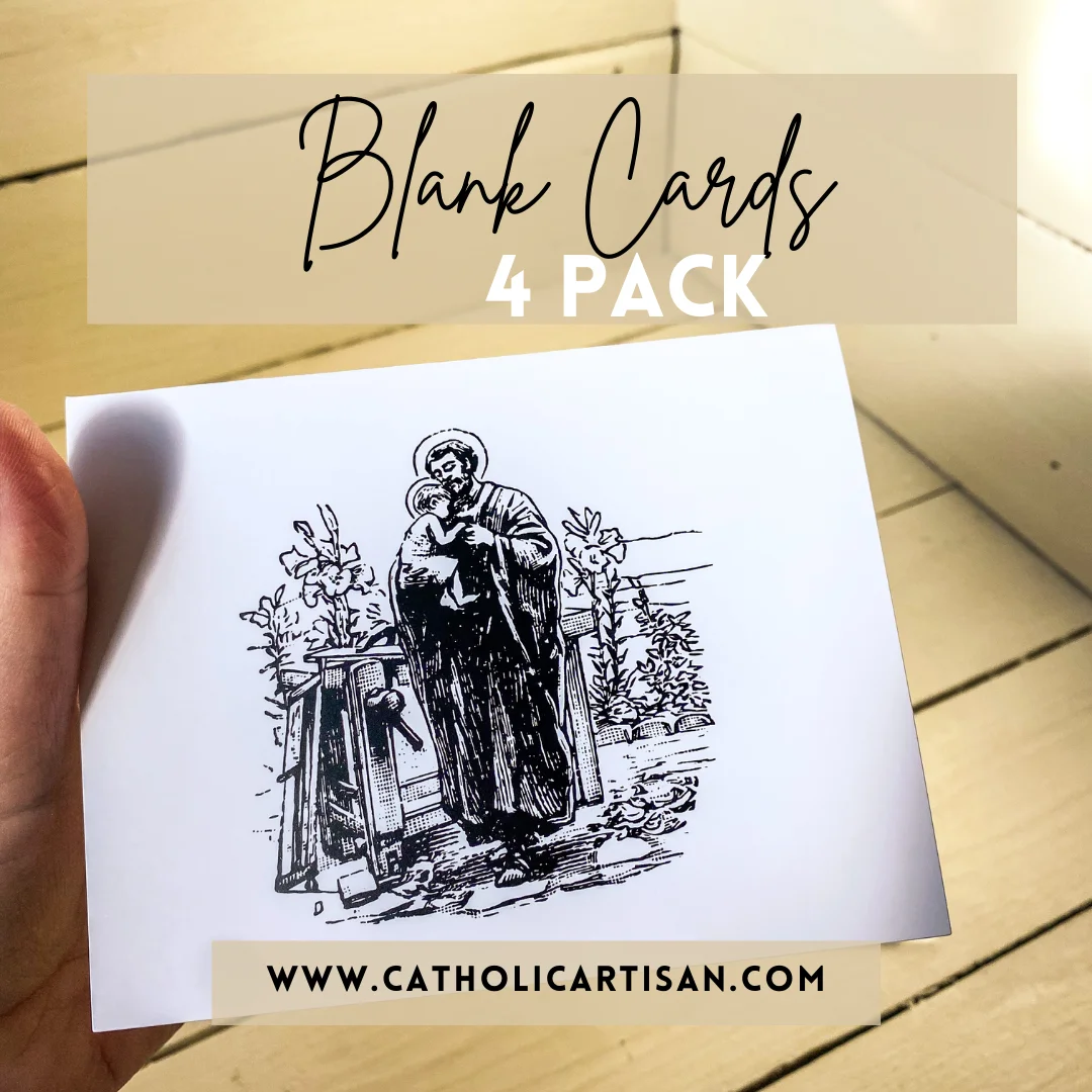 St. Joseph, BLANK CARDS- Packet of four