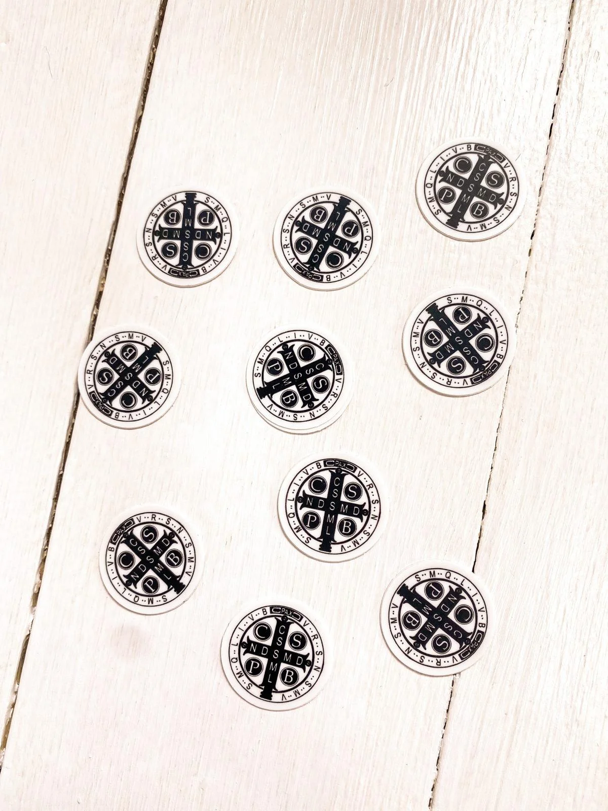 Bundle 20% off -Saint Benedict Tiny Stickers (Buy 10, pay for 8) - Image 2