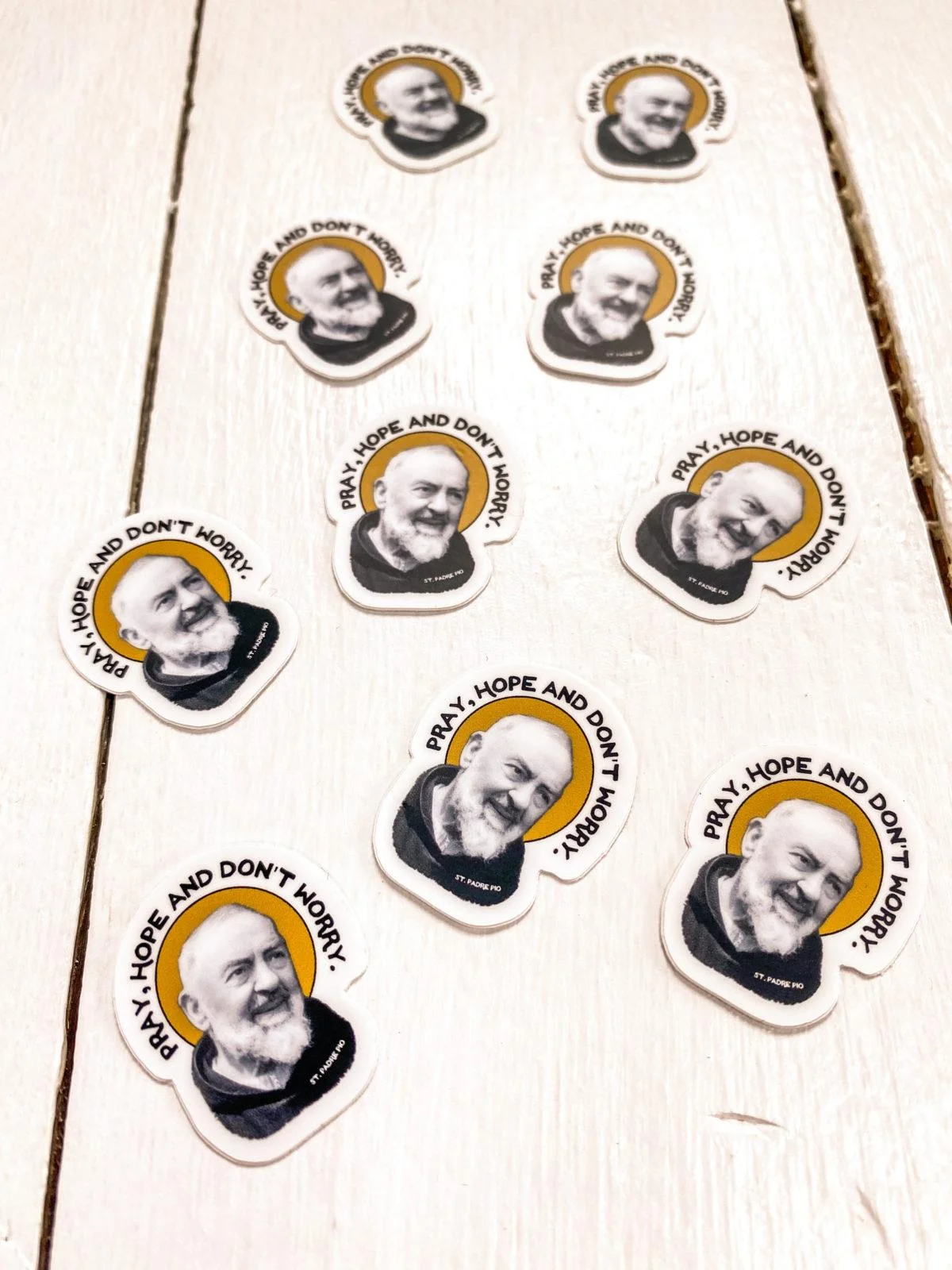 20% Off Saint Padre Pio Tiny Stickers (Buy 10 Pay for 8)! - Image 2
