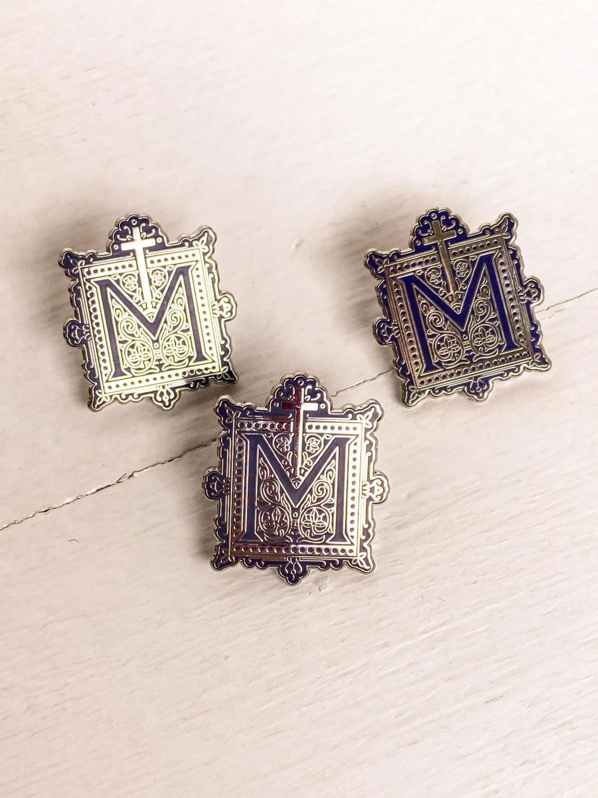 BULK PRICE -Marian Cross, Catholic Pins, with included discount! - Image 2