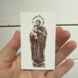 St Joseph Prayer Card- Square Edges