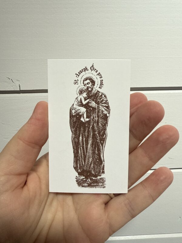 St Joseph Prayer Card- Square Edges