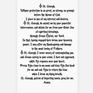 St. Joseph Prayer cards X 200 _Special Order